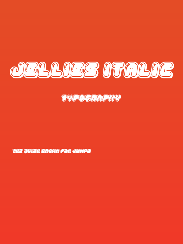 Jellies Italic Poster