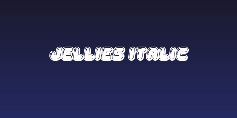 Jellies Italic Social Header