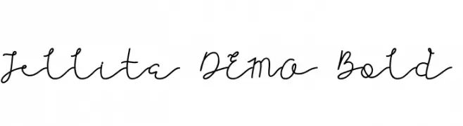 Jellita DEMO Bold  Frei Schriftart Herunterladen