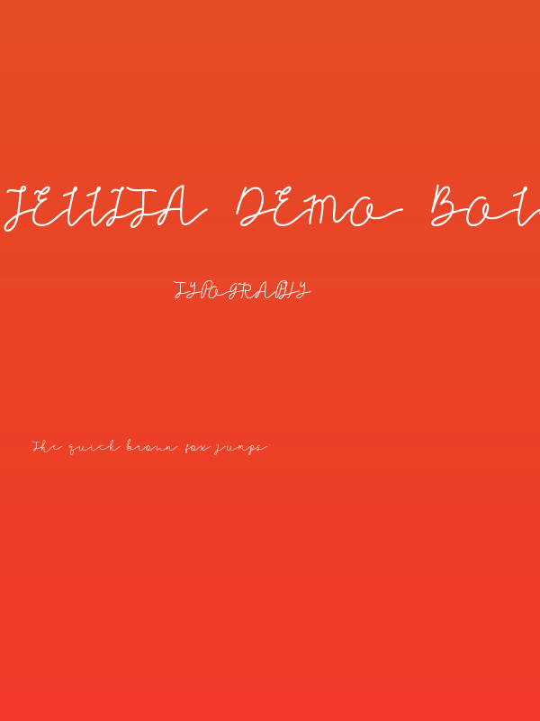 Jellita DEMO Bold Poster