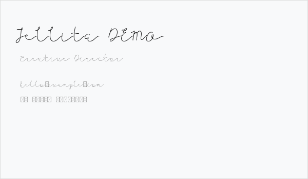 Jellita DEMO Business Card