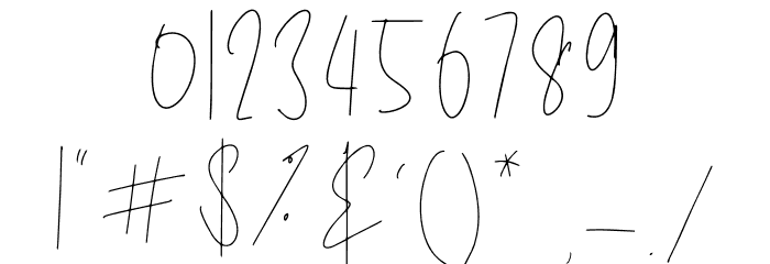 Jello Chlour Script Font OTHER CHARS