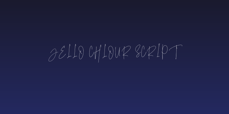Jello Chlour Script Social Header