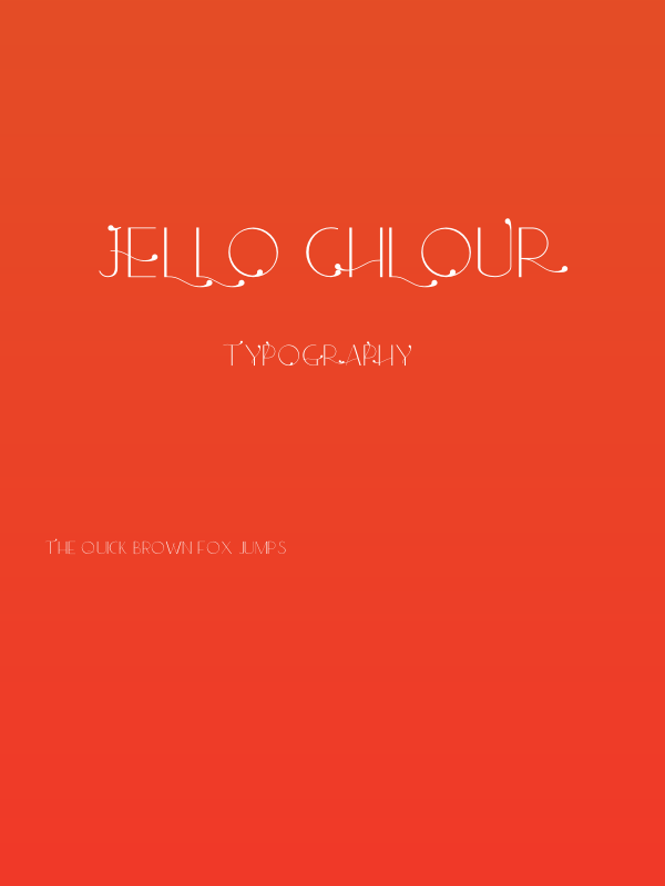 Jello Chlour Poster