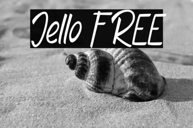 Jello FREE خط examples