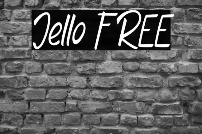 Jello FREE خط examples