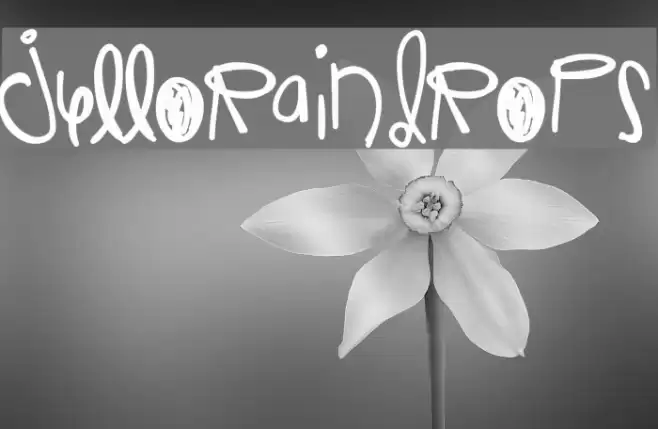 JelloRaindrops Font examples