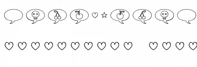 Jellodings Font OTHER CHARS