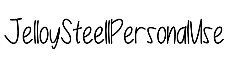 Jelloy Steell Personal Use  フリーフォントのダウンロード