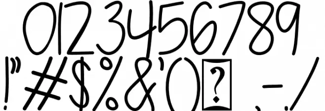 Jelloy Steell Personal Use Font OTHER CHARS