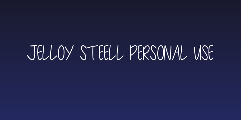 Jelloy Steell Personal Use Social Header