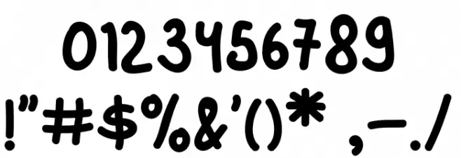 Jellsetter フォント その他の文字