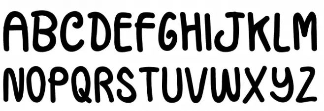 Jellsetter Schriftart Groß