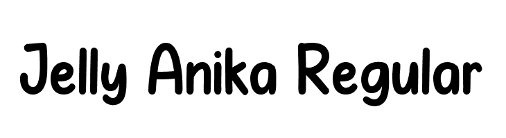 Jelly Anika Regular  Fuentes Gratis Descargar