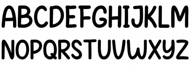 Jelly Anika Regular Schriftart Groß