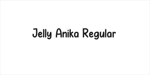 Jelly Anika Regular Logo