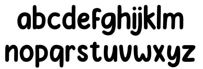 Jelly Anika Regular Font LOWERCASE