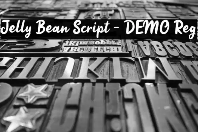 Jelly Bean Script - DEMO Reg Font examples