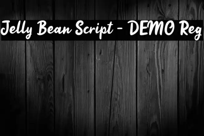 Jelly Bean Script - DEMO Reg Font examples