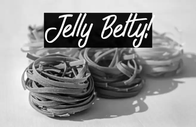 Jelly Belty! Font examples