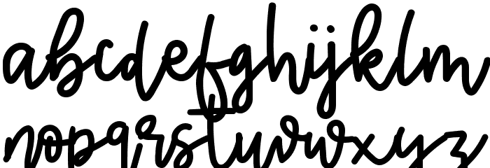 Jelly Berry Font LOWERCASE