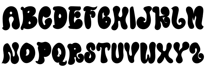 Jelly Blind Font LOWERCASE