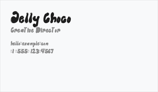 Jelly Choco Business Card