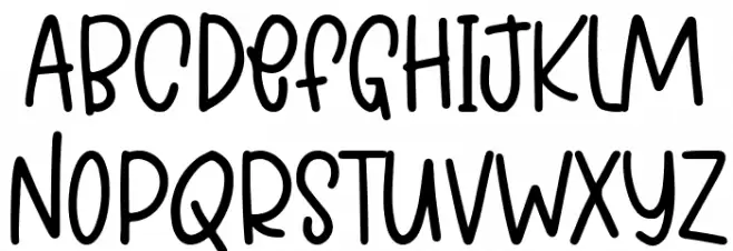 Jelly Corner Schriftart Groß