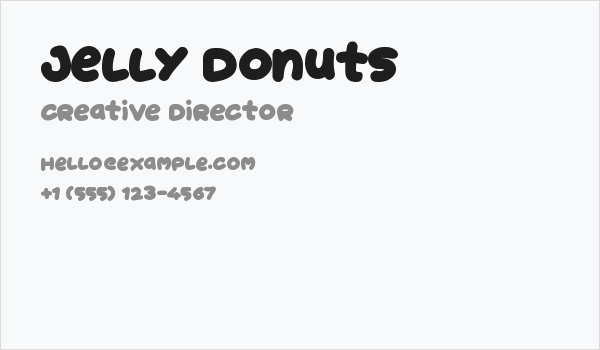 Jelly Donuts Business Card