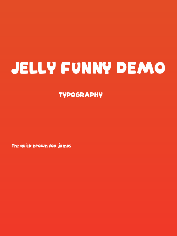 Jelly Funny Demo Poster