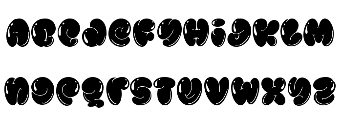 Jelly July Shiny Font LOWERCASE