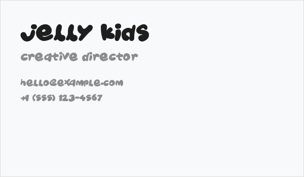 Jelly Kids Business Card