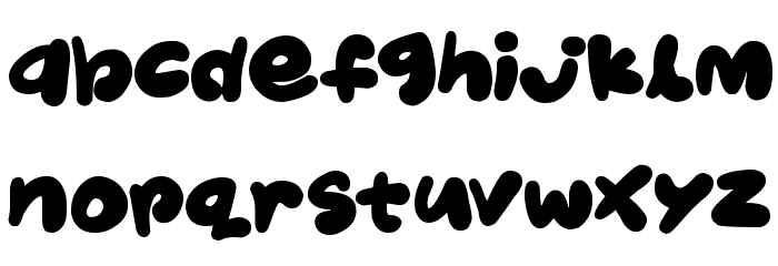 Jelly Kids Font LOWERCASE