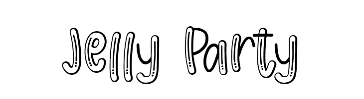 Jelly Party  フリーフォントのダウンロード