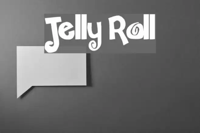 Jelly Roll Font examples