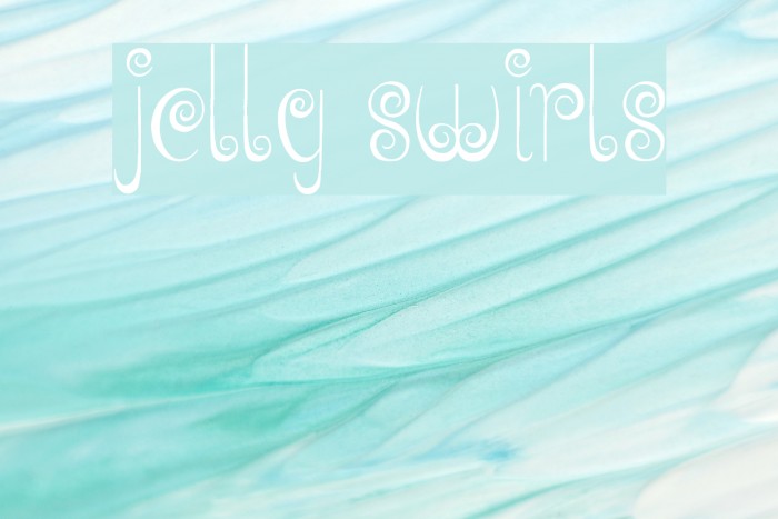 Jelly Swirls Font examples