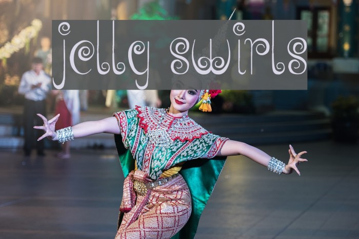 Jelly Swirls Font examples