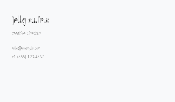 Jelly Swirls Business Card