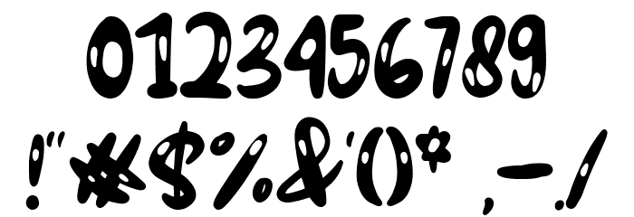 Jelly Syrup Font OTHER CHARS