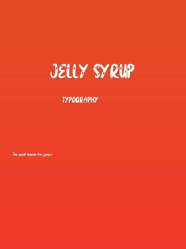 Jelly Syrup Poster