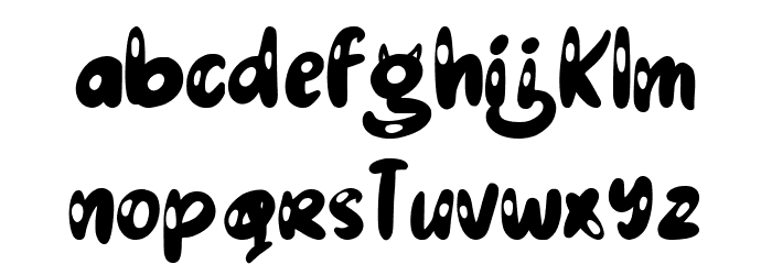 Jelly Syrup Font LOWERCASE