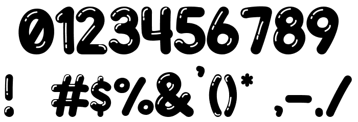 JellyBelly Font Regular Fonte OUTROS PERSONAGENS