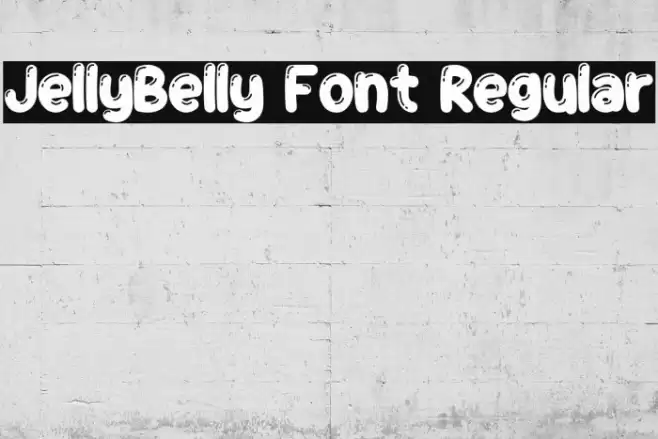 JellyBelly Font Regular Fonte examples