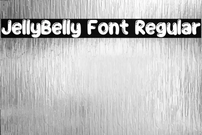 JellyBelly Font Regular Fonte examples