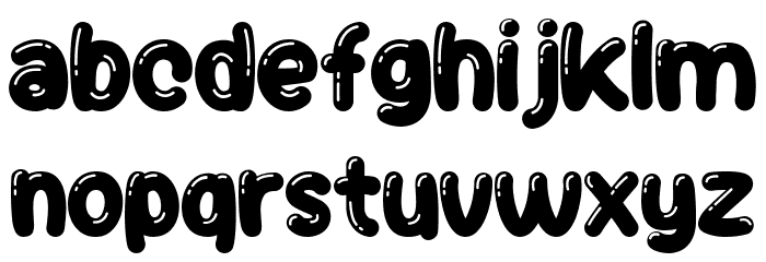 JellyBelly Font Regular Fonte MINÚSCULAS