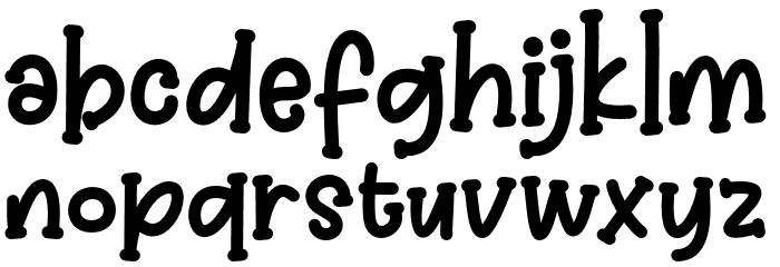JellyBoots Font LOWERCASE