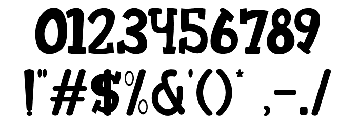 JellySquer Font OTHER CHARS