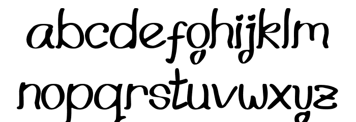Jellycious Font LOWERCASE