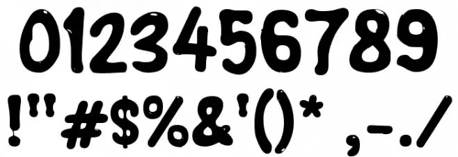 Jellycow Font OTHER CHARS