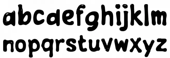 Jellycow फ़ॉन्ट लोअरकेस